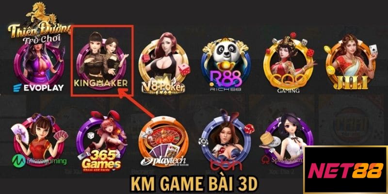 Tham khảo một số thông tin trọng tâm về KM game bài 3D